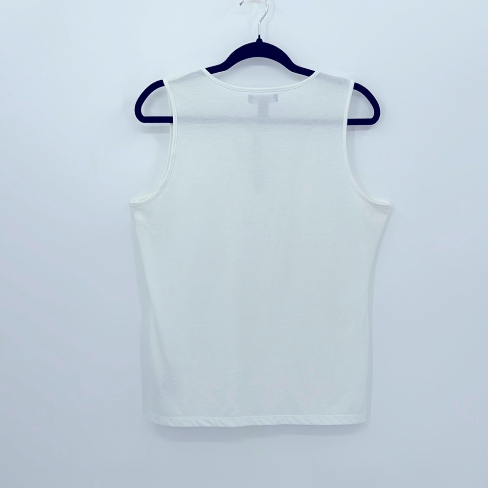 Chaps Ruffle Sleeveless Top - Picture 2 of 2